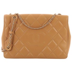 Chanel Diamond CC Flap Bag Quilted Lambskin Mediu
