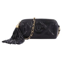 Chanel Vintage Diamond CC Camera Bag Quilted Leather Mini