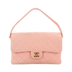 Chanel Vintage Double Sided Flap Bag Quilted Lambskin Medium