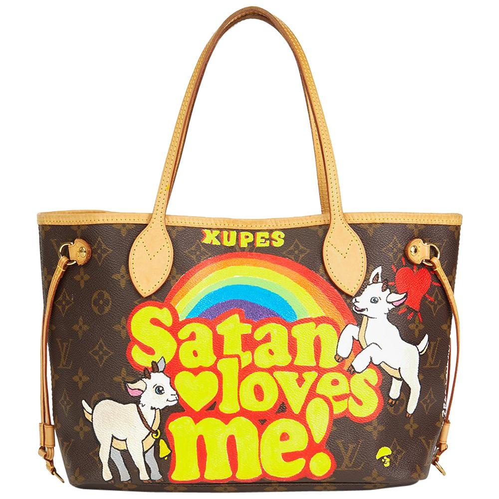 Louis Vuitton Xupes X Year Zero London „Satan liebt mich“ Neverfull PM