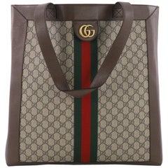 Used Gucci Ophidia Soft Open Tote GG Coated Canvas Large