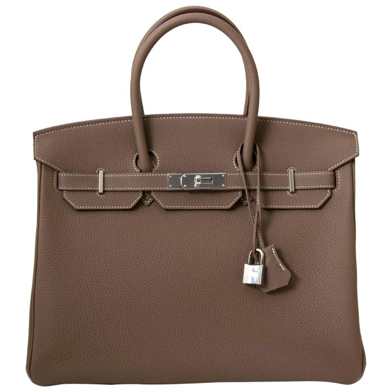 Hermès Birkin 35 Etoupe Togo PHW at 1stDibs | hermes birkin bag 35 togo ...