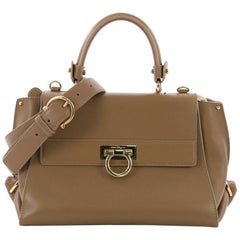 Salvatore Ferragamo Sofia Satchel Smooth Leather Small