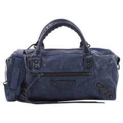 Balenciaga Twiggy Classic Studs Handbag Leather Maxi