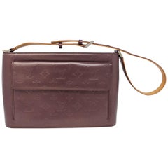 Vintage Louis Vuitton Allston Mat Purple Shoulder Bag Purse With Dust Bag