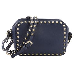 Valentino Rockstud Camera Crossbody Bag Leather