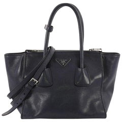 Prada Twin Pocket Tote Glace Calf Small