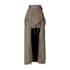Jean Paul Gaultier Olive Green Cargo Skirt