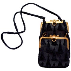 Retro Roberta di Camarino Tassel Velvet Bag 