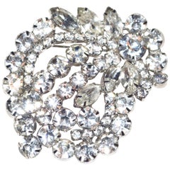 Large Rhinestone Brooch