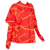 Balenciaga Red Chain Print Shirt and Gloves at 1stDibs | balenciaga glove  shirt, balenciaga gloves, red chain shirt