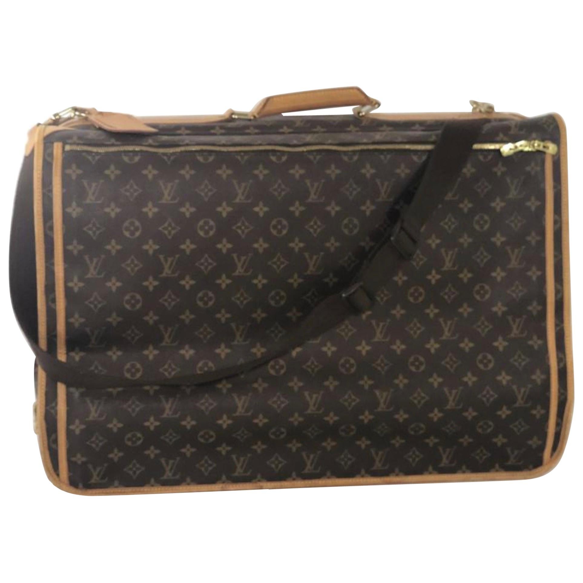  Louis Vuitton Monogram Portable Cabine Garment Cover Travel Handbag For Sale