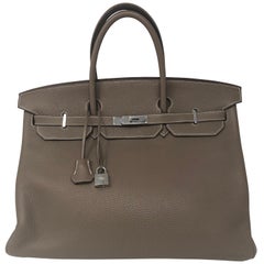 Hermes Birkin 40 Etoupe Togo Leather 