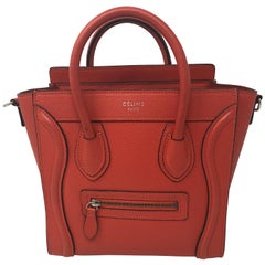 Celine Nano Orange Red Crossbody 