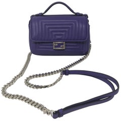 Fendi Purple Mini Crossbody Bag