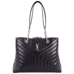 Saint Laurent LouLou Tote Matelasse Chevron Leather Large