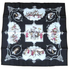 Hermes silk scarf  New, Never Worn Chevaux des Moghols In Box 