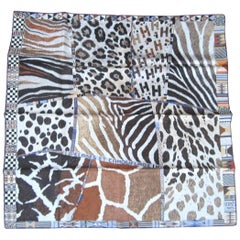 Hermes Silk New, Never Worn Scarf "Pelages Et Camouflages" with box