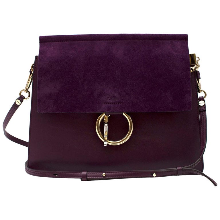 Chloe Purple Faye Shoulder Bag For Sale at 1stDibs | chloe purple bag ...