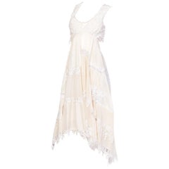 Patch Work Silk & Vintage Lace Dress