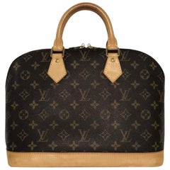 Used  Louis Vuitton Monogram Alma PM Satchel Top Handle Handbag