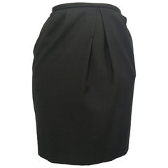 Gianfranco Ferre 1980s Black Short Skirt Size 0.