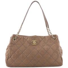 Chanel Retro Chain Tote Quilted Calfskin Medium