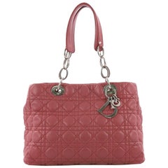 Christian Dior Soft Shopping Tote Cannage Quilt Lambskin Small