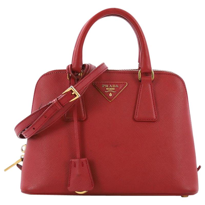 Prada Promenade Handbag Saffiano Leather Small