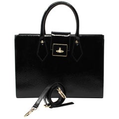 Vivienne Westwood Black Chancery Bag with Strap, 2012 For Sale at 1stDibs  vivienne  westwood luggage, vivienne westwood heart bag, vivienne westwood bag strap