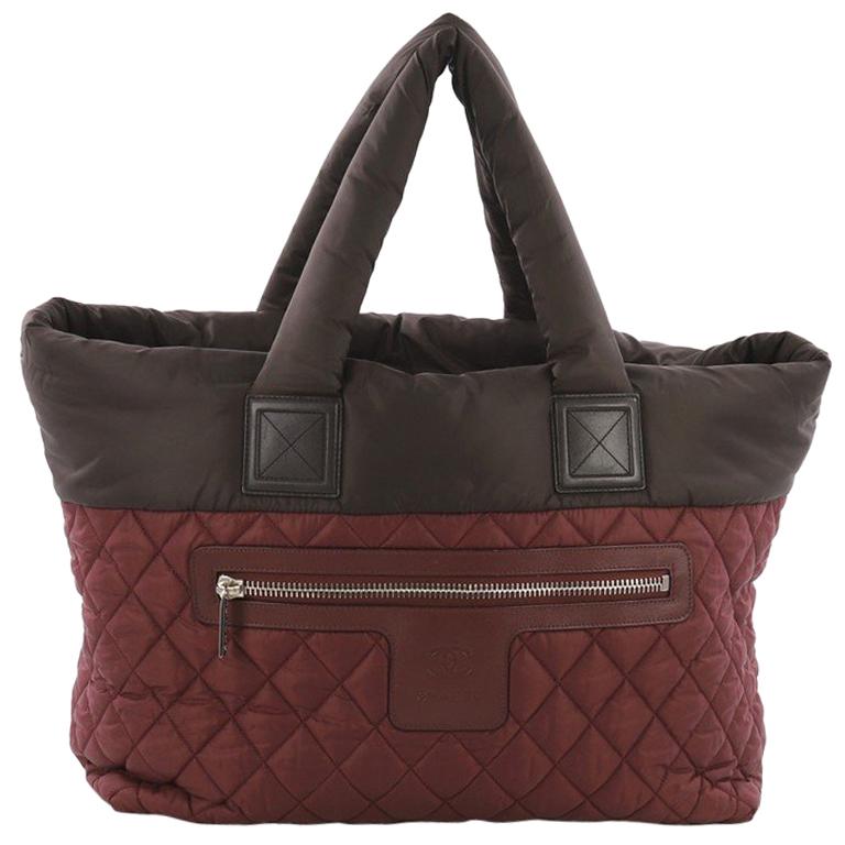 Chanel Coco Cocoon Reversible Tote Quilted Nylon Medium at 1stDibs