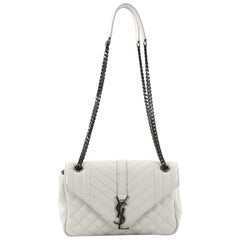 Saint Laurent Classic Monogram Slouchy Flap Bag Quilted Leather Medium