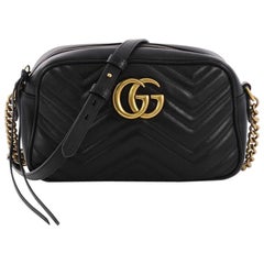 Used Gucci GG Marmont Shoulder Bag Matelasse Leather Small