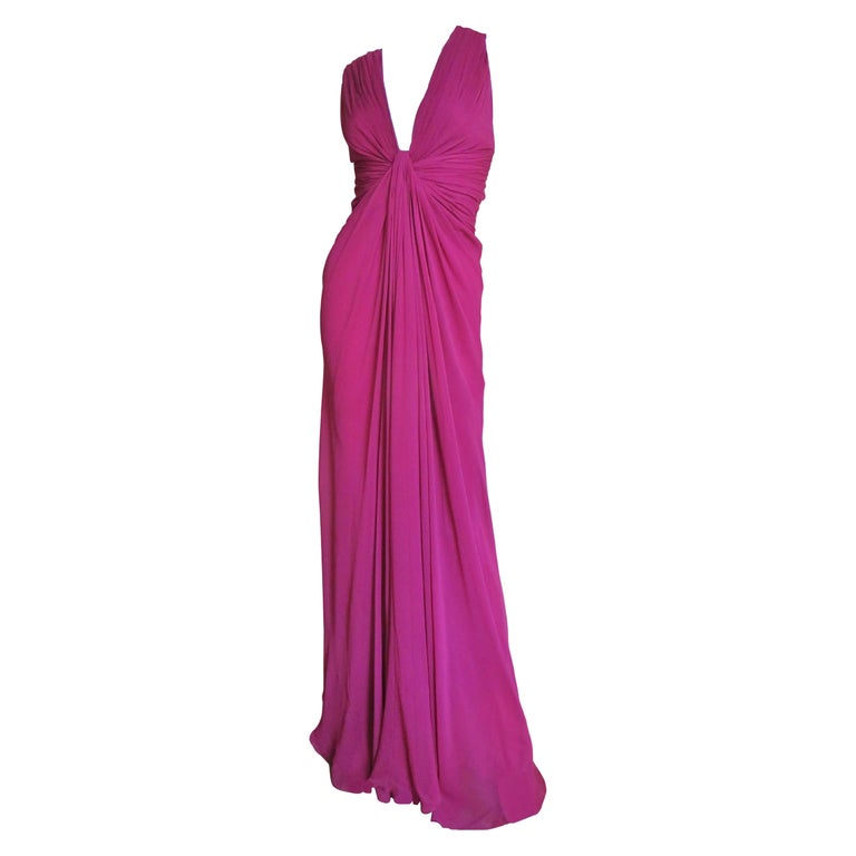 open lace back dress J.MENDEL Oyster Pink Silk Backless Mini Dress (UK 8) – The Freperie main image 1