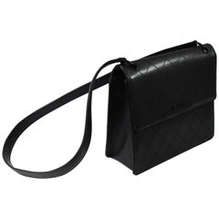 1998 Chanel All Black Shoulder Bag