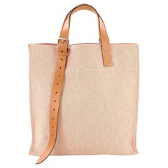 Hermes Etriviere Shopping Tote Toile and Leather