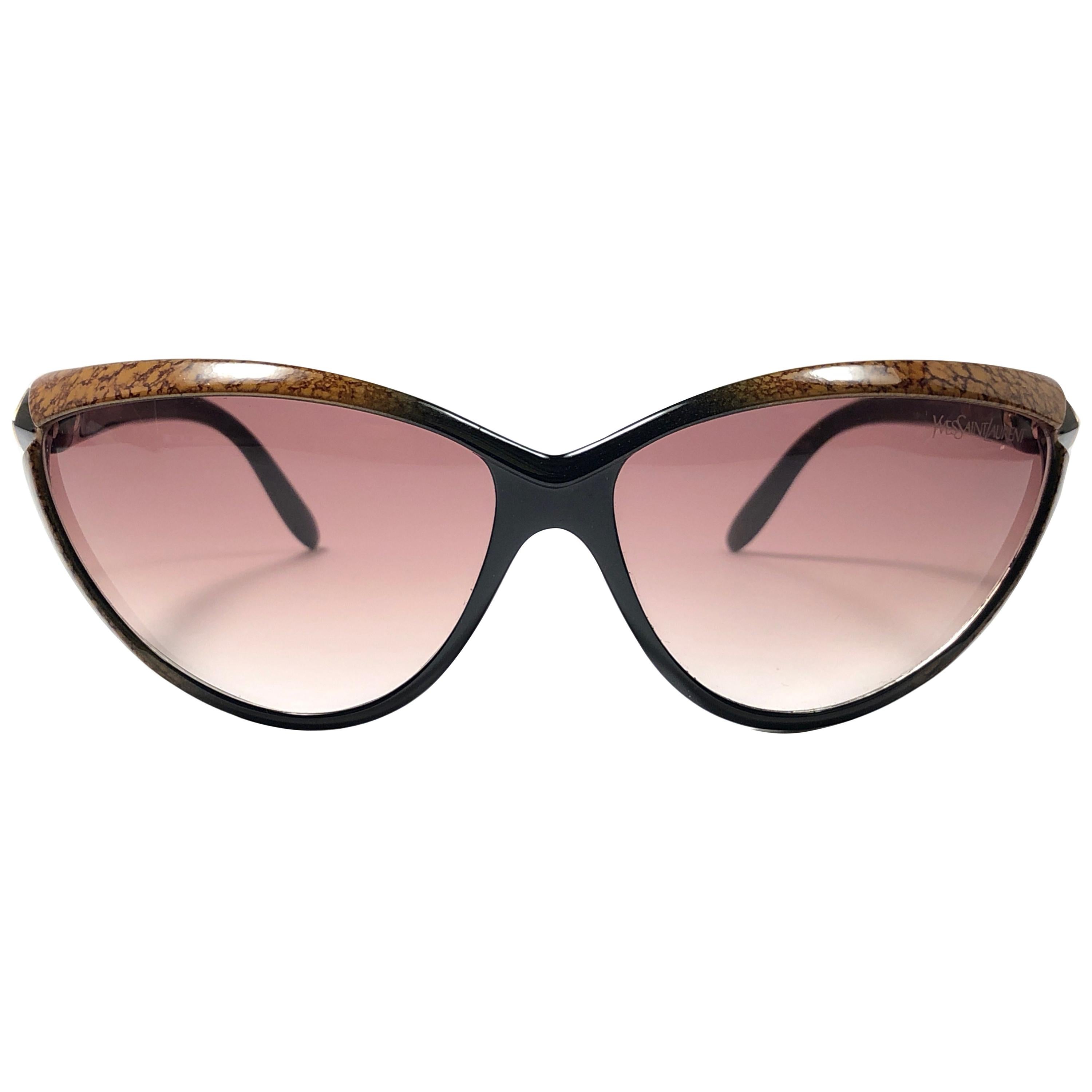Vintage Yves Saint Laurent 8895 Cat Eye 1990's Paris Sunglasses For