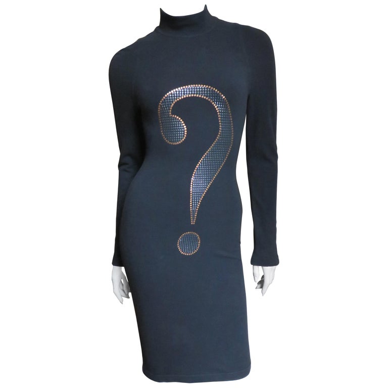 Moschino Question Mark Dress at 1stDibs