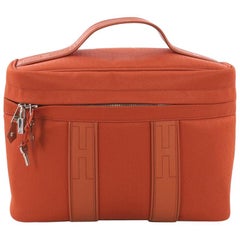 Hermes Acapulco Vantiy Bag Toile with Leather