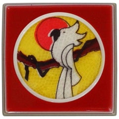 Vintage 1970s Lea Stein Cockatoo Brooch 