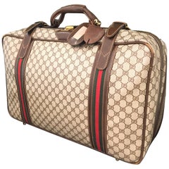 Vintage Gucci Monogram "GG" Luggage Bag 