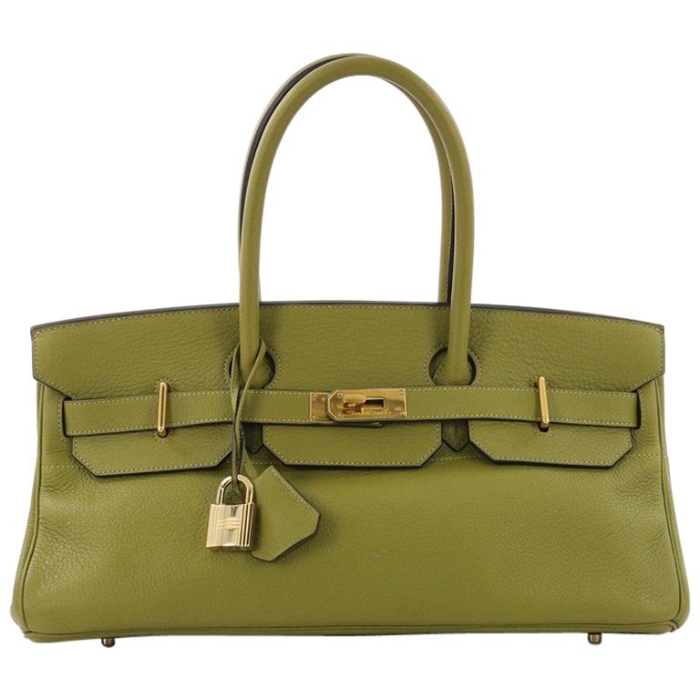 Hermes Birkin JPG Handbag Vert Chartreuse Togo with Gold Hardware 42