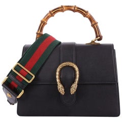 Used Gucci Dionysus Bamboo Top Handle Bag Leather Medium