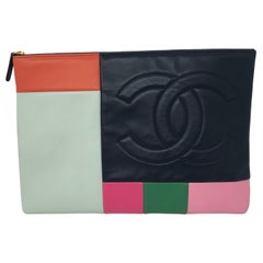 Chanel Color Block Clutch