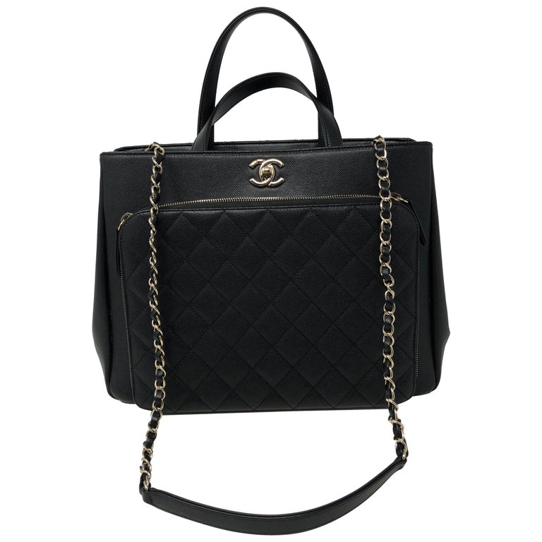 Chanel business affinity shopping tote sale