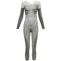 Retro Jean Paul Gaultier Stretch Jersey Bodysuit, Spring - Summer 1996