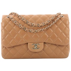 Chanel Classic Double Flap Bag Quilted Lambskin Jumbo
