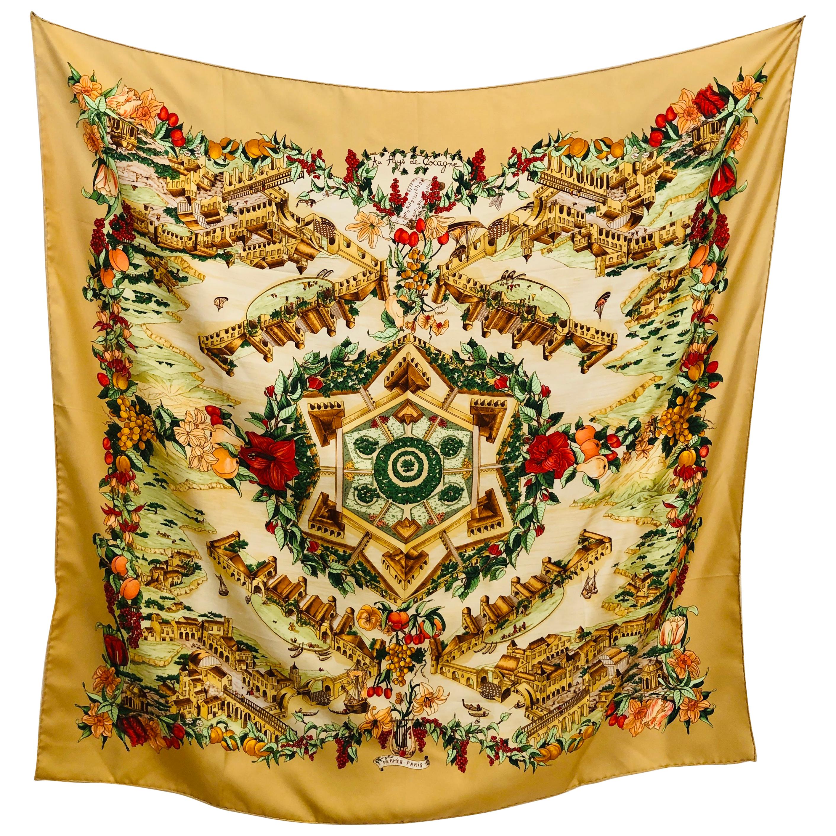 Hermes Silk Scarf at 1stDibs