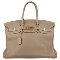 Vintage And Designer Bags 19 223 For At 1stdibs Hermes Taupe Togo Leather Birkin 35 Top Handle Bag Satchel