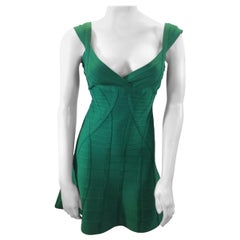 Herve Leger Green Bandage Dress